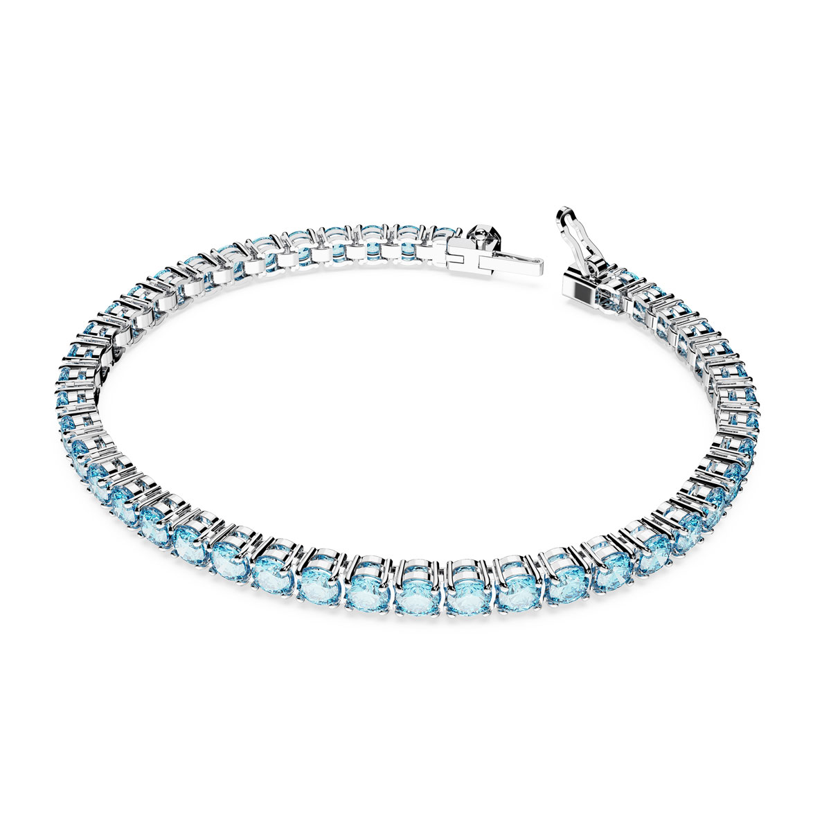 Swarovski Jewelry Bracelet Matrix, Aqua, Rhodium XL